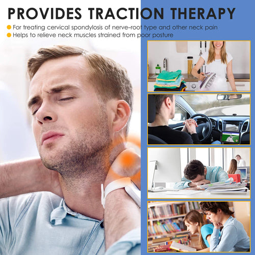 Collier cervical gonflable – Traction du cou, soulagement douleur & soutien à domicile SUN N.