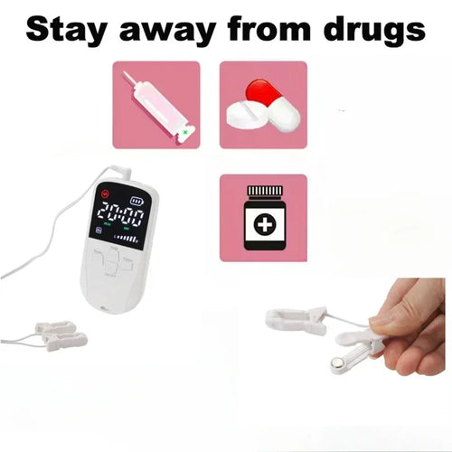 Stimulateur du nerf vague, clip auriculaire VNS, dispositif de relaxation cérébrale rechargeable pour le traitement de l'insomnie, aide au sommeil, anxiété, stress SUN N.