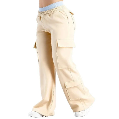 Pantalon Droit Femme Pantalon Femme printemps été poche polyvalent déplacements décontracté personnalité Pantalon femmes droit décontracté couleur unie Pantalon SUN N.
