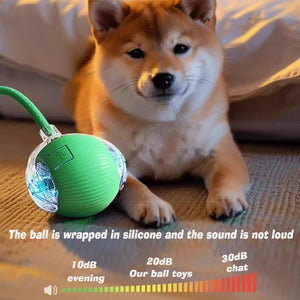 New Dog Interactive Ball Toy,Automatic Rolling Dog Ball Rechargeable,Smart Puppy Interactive Toy,Intelligent Balls Toy for Dogs SUN N.