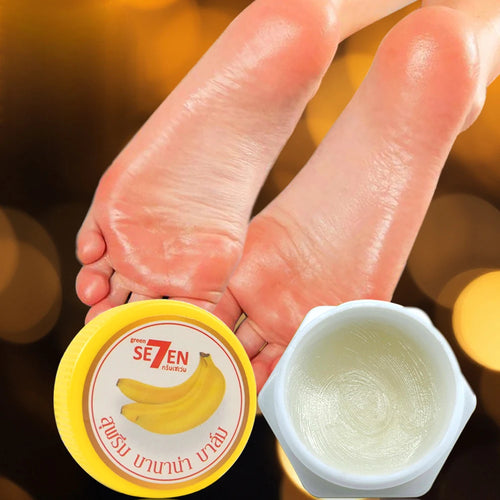 Soin du talon Ultra hydratant et craquelé avec extrait de banane pour les pieds secs et rugueux, renouvellement nocturne, 20 g/bouteille SUN N.