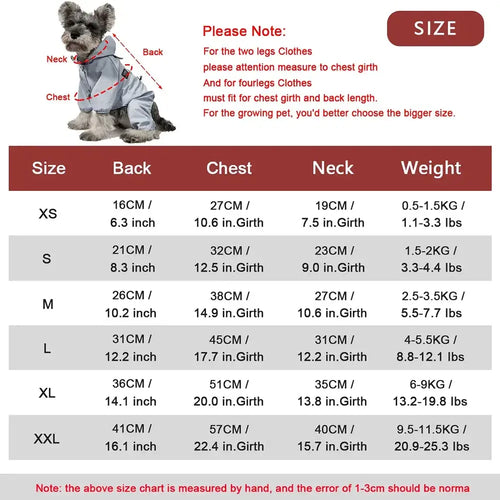 Manteau imperméable pour chien et chat – Veste de pluie coupe-vent avec sangle réfléchissante SUN N.
