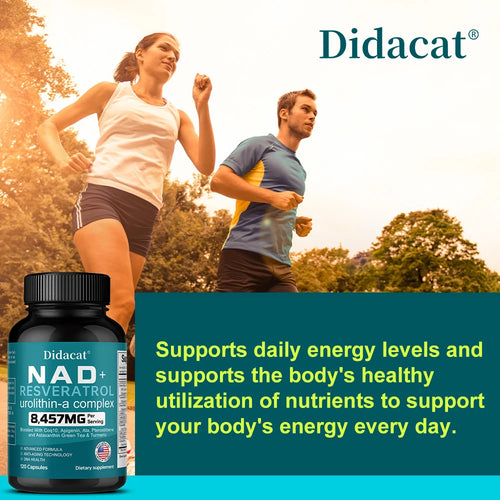 NAD + Resvératrol - Anti-âge, aide à stimuler l'énergie, favorise la santé des cellules et de la peau, la neuroprotection et l'amélioration du sommeil SUN N.