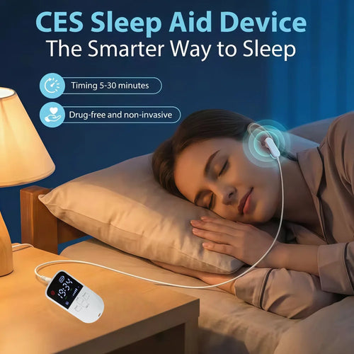 Stimulateur du nerf vague, clip auriculaire VNS, dispositif de relaxation cérébrale rechargeable pour le traitement de l'insomnie, aide au sommeil, anxiété, stress SUN N.