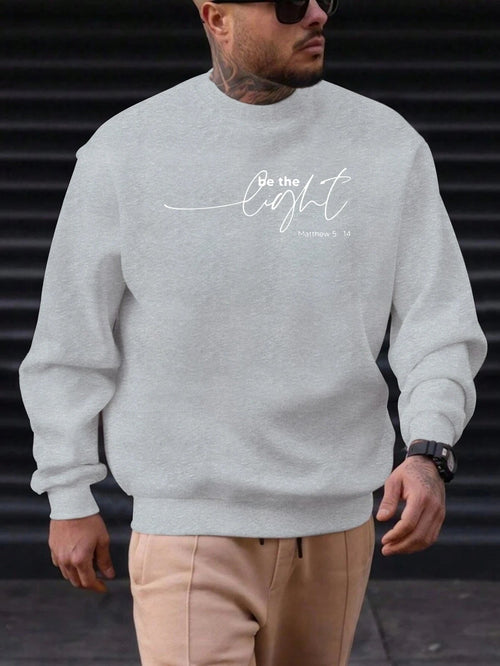 Sweat-shirt Homme "Soyez la Lumière" - Citation Inspirante Matthieu 5:14 SUN N.