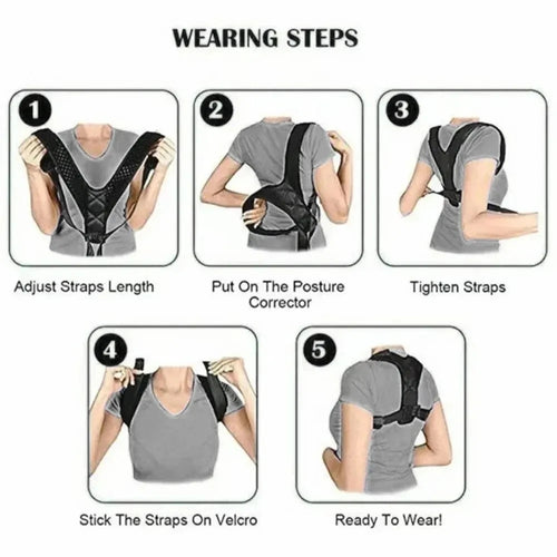 Ceinture Correctrice de Posture Dorsale – Unisexe & Respirante SUN N.