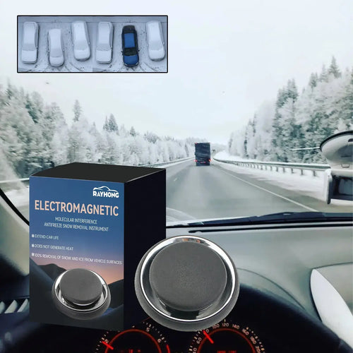 Dégivreur Solaire & USB Portable with electromagnetic snow removal instrument for quick ice melting.