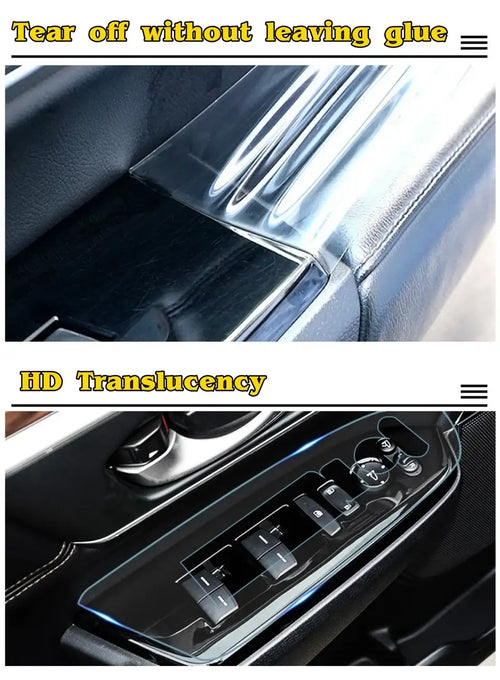 Film de Protection TPU Transparent pour Hongqi HS5 2019-2022, protection intérieure sur mesure.