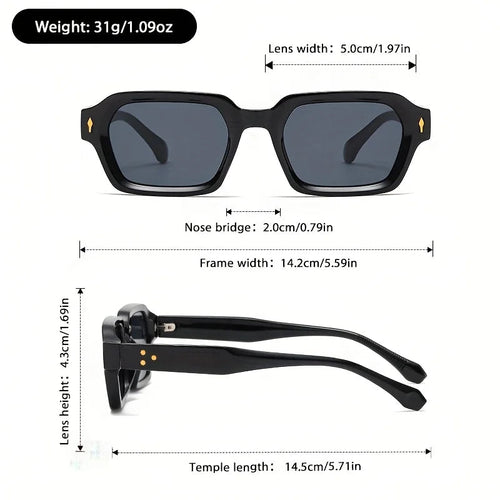 Lunettes carrées rétro SUN N.