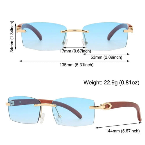 Lunettes de soleil punk sans monture SUN N.