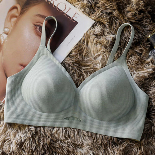 Soutien Gorge Push Up Sans Couture pour femme, sous-vêtement sexy, sans fil, creux, confortable, respirant, section fine SUN N.