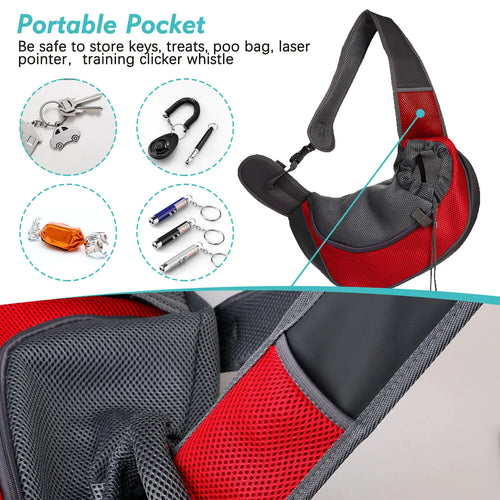 Sac à main en maille Oxford pour animal de compagnie, fourre-tout pour chiot, Electrolux S ou L, chien unique initié, poudres confortables, voyage en plein air, écharpe pour animaux de compagnie SUN N.