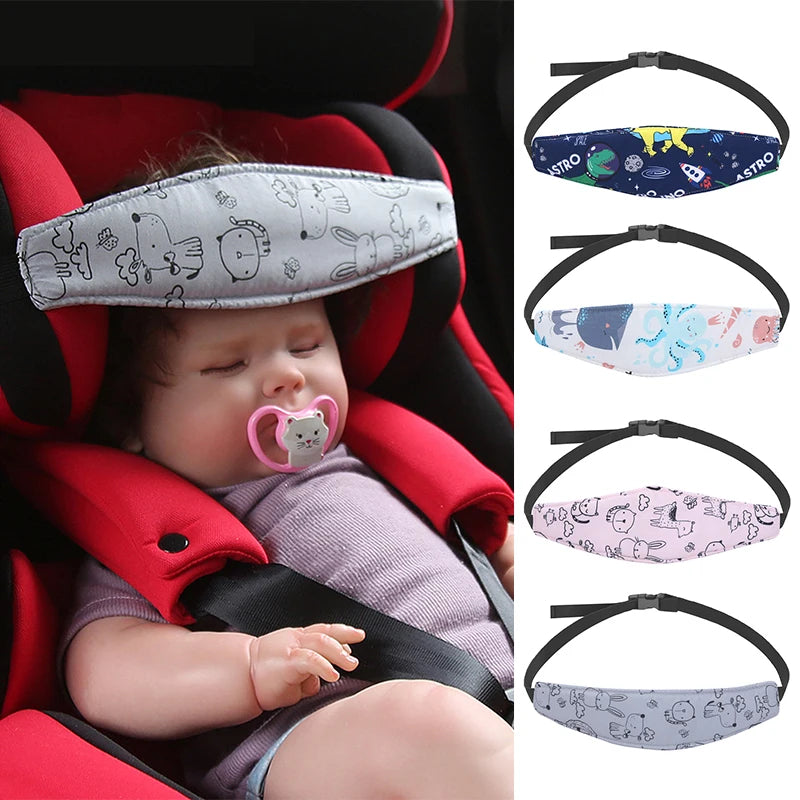 Support de tête de siège de voiture pour bébé, ceinture de fixation de poussette pour enfants, parc réglable pour garçon et fille, positionneur de sommeil, oreillers de sécurité pour bébé SUN N.