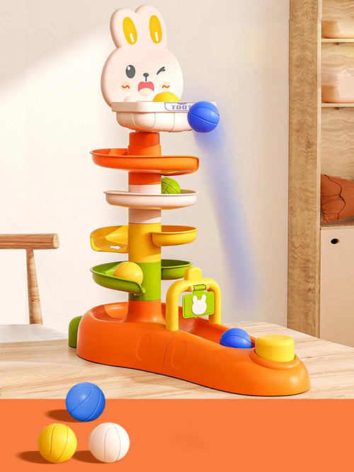 Jeu de développement de balle roulante Montessori, jouet éducatif pour bébé, jouets empilables d'activité Montessori pour bébés de 1 2 3 ans SUN N.
