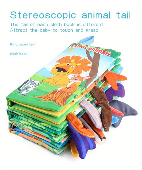 Livres en tissu pour bébés - Jouets sensoriels toucher et sentir SUN N.