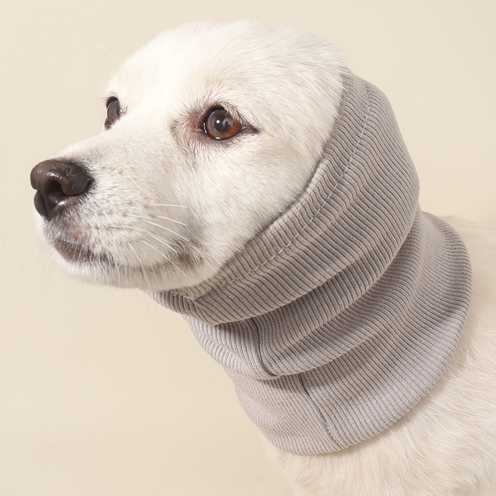 Snood apaisant pour chien avec cache-oreilles - Vêtement de protection anti-anxiété élégant