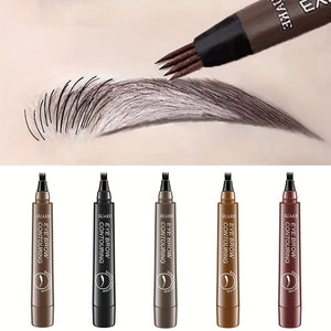 Crayon à sourcils à quatre pointes, étanche et résistant à la transpiration avec tenue longue durée SUN N.
