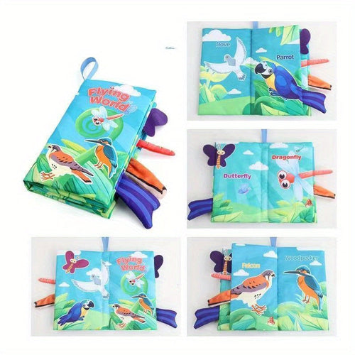 Livres en tissu pour bébés - Jouets sensoriels toucher et sentir SUN N.