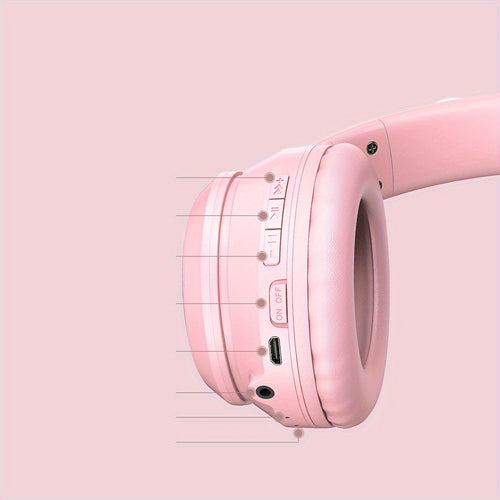 Casque gaming ONIKUMA avec oreilles de chat - Bluetooth, réduction de bruit, son haute qualité