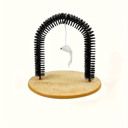 Arche de toilettage pour chat - Brosse de massage et grattoir SUN N.