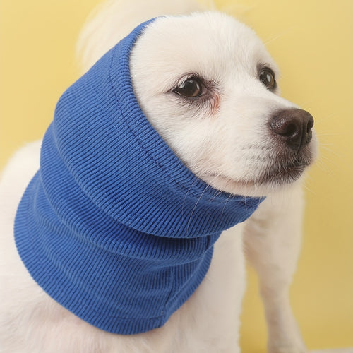 Snood apaisant pour chien avec cache-oreilles - Vêtement de protection anti-anxiété élégant