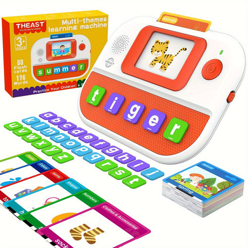 Cartes flash parlantes éducatives - 176 mots avec jeux d'orthographe SUN N.