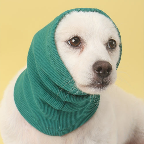 Snood apaisant pour chien avec cache-oreilles - Vêtement de protection anti-anxiété élégant