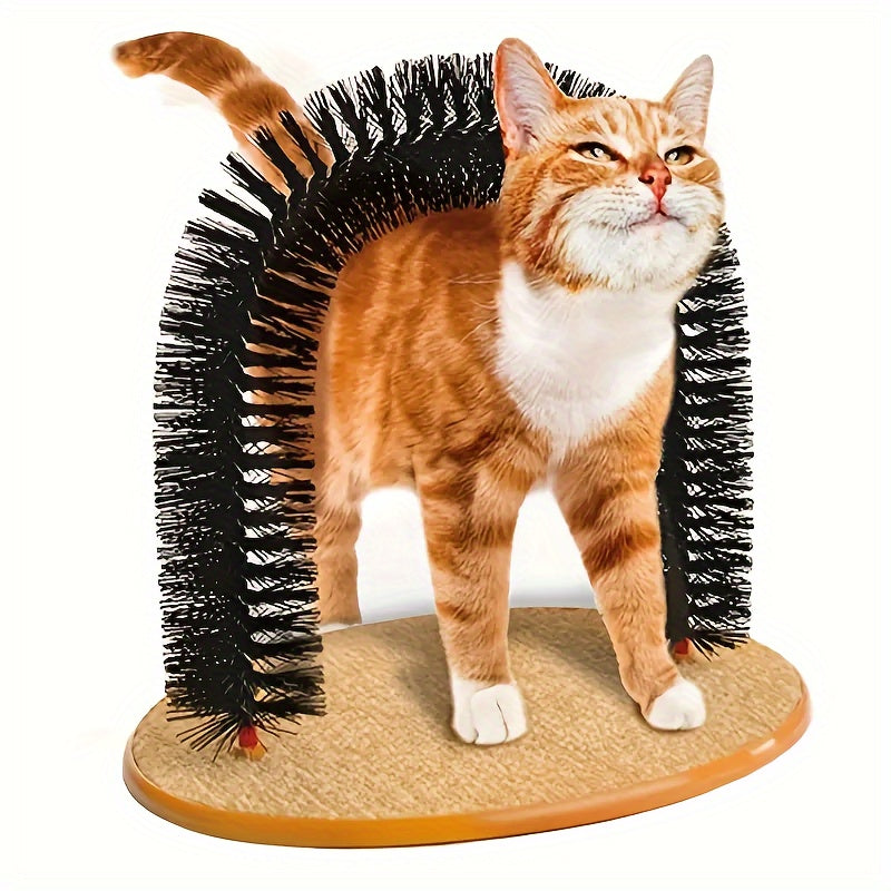 Arche de toilettage pour chat - Brosse de massage et grattoir SUN N.