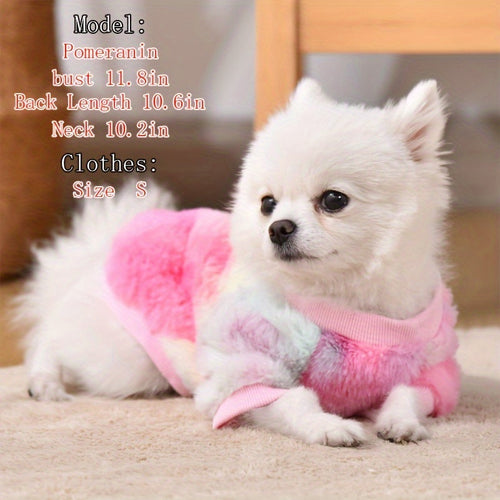 Vêtements pour chiot chien et chat Schnauzer, Teddy, Bichon, Pomeranian - Sweat-shirt automne/hiver doublé chaud anti-perte de poils SUN N.