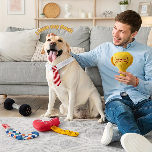 Lot de 5 jouets en peluche Nocciola - Jouets interactifs avec couineur SUN N.