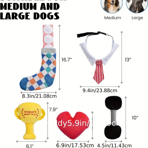 Lot de 5 jouets en peluche Nocciola - Jouets interactifs avec couineur SUN N.