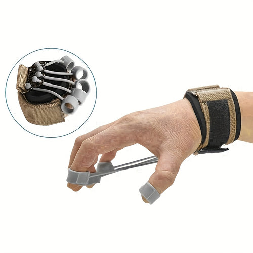 Exerceur de doigts en silicone bleu - Renforceur de main et entraîneur de flexibilité